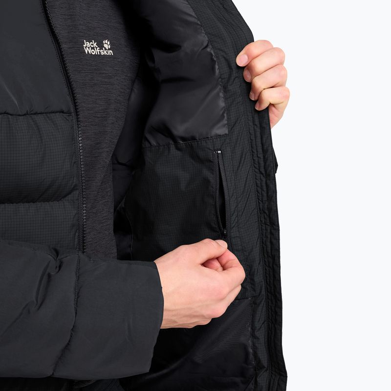 Férfi bélelt kabát Jack Wolfskin Icy Hollow Hooded phantom 5