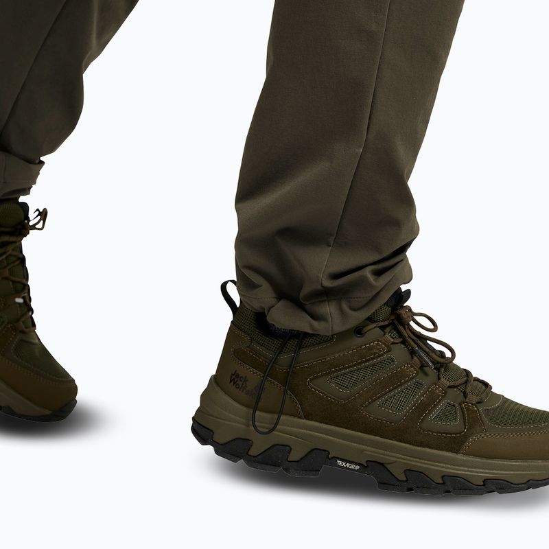 Férfi trekkingnadrág Jack Wolfskin Activate Flex obsidian moss 6