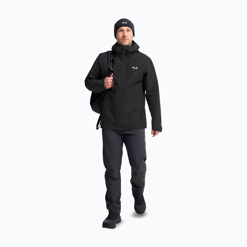 Férfi 3 az 1-ben kabát Jack Wolfskin Stonetrail 3In1 black 2