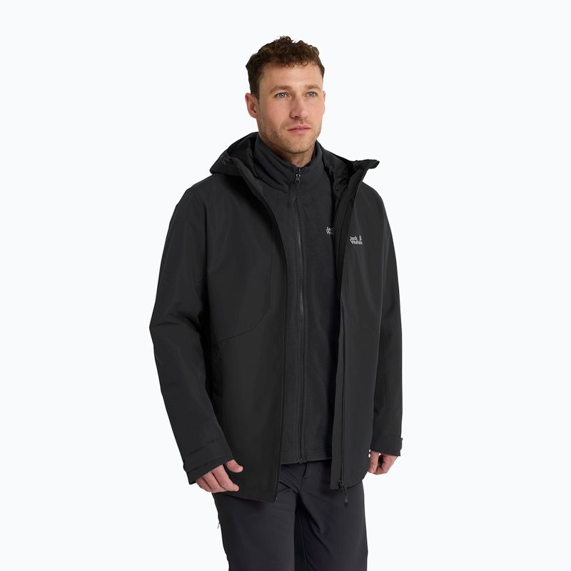 Férfi 3 az 1-ben kabát Jack Wolfskin Stonetrail 3In1 black 4