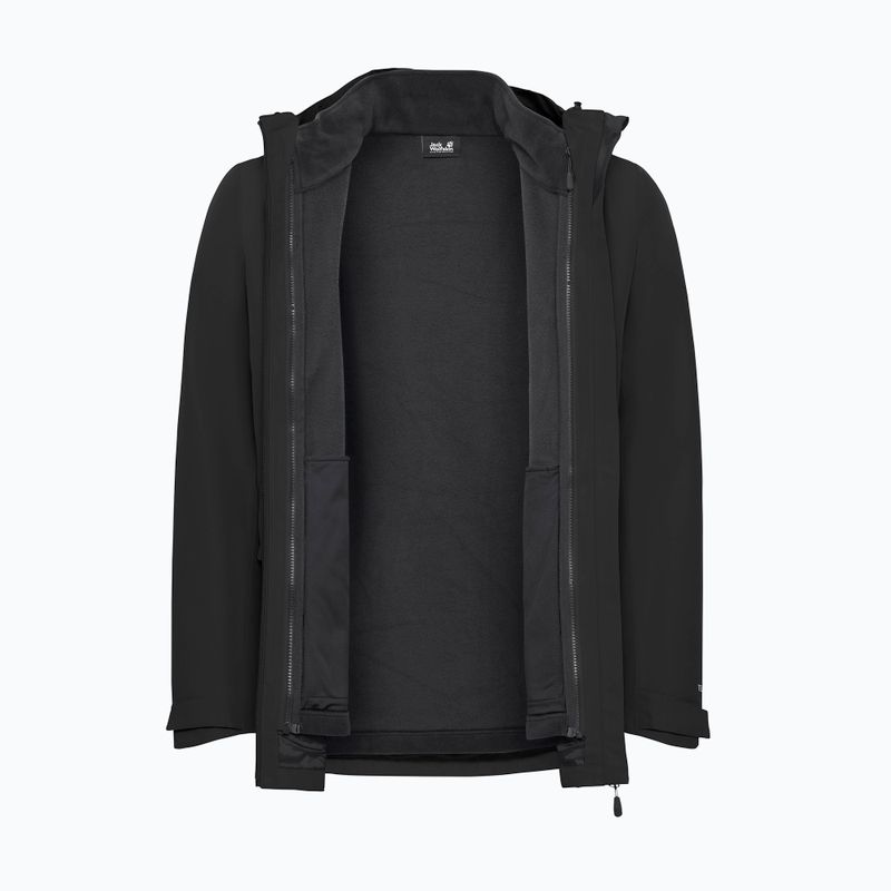 Férfi 3 az 1-ben kabát Jack Wolfskin Stonetrail 3In1 black 12