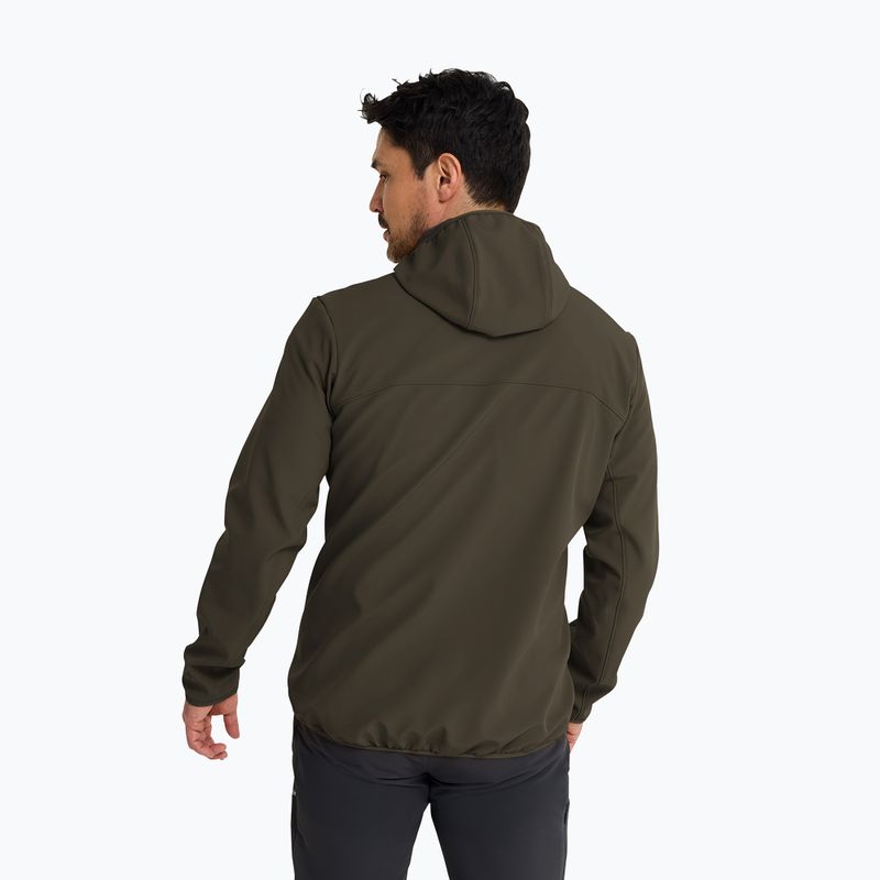 Férfi széldzseki Jack Wolfskin Wild Winds Hooded obsidian moss 3