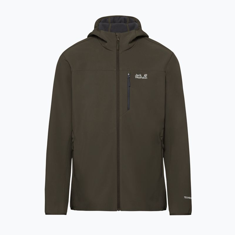 Férfi széldzseki Jack Wolfskin Wild Winds Hooded obsidian moss 8
