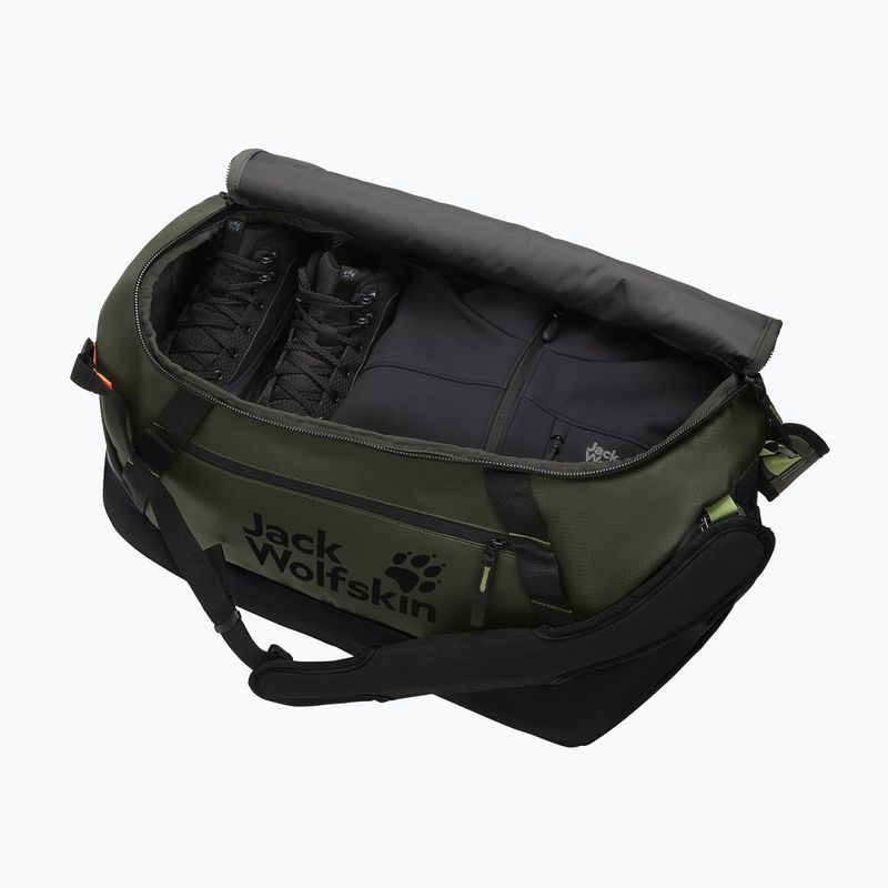 Utazótáska Jack Wolfskin Tecton Duffle 45 l rich olive 7