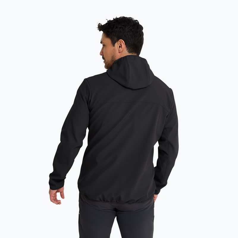 Férfi széldzseki Jack Wolfskin Wild Winds Hooded black 2