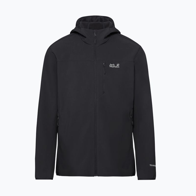 Férfi széldzseki Jack Wolfskin Wild Winds Hooded black 8