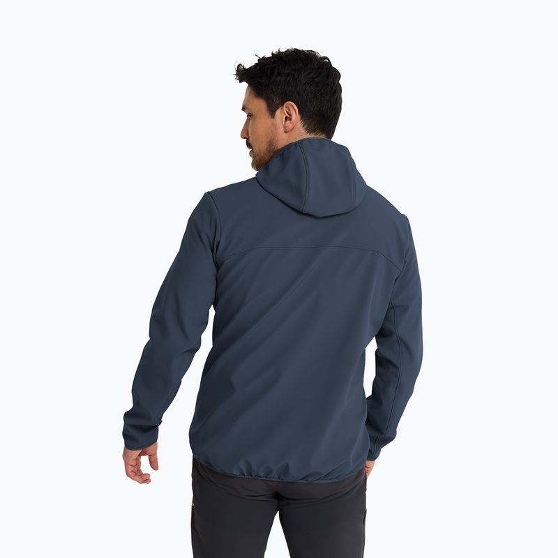Férfi széldzseki Jack Wolfskin Wild Winds Hooded midnight sky 3