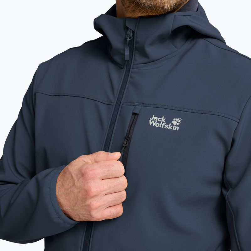 Férfi széldzseki Jack Wolfskin Wild Winds Hooded midnight sky 5