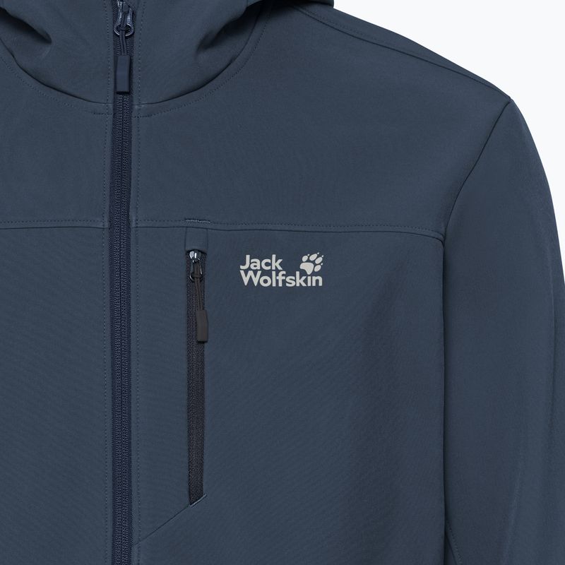 Férfi széldzseki Jack Wolfskin Wild Winds Hooded midnight sky 6