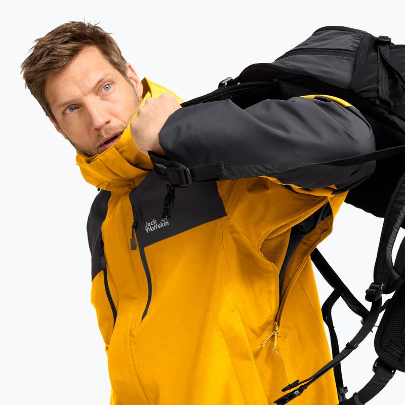 Férfi esőkabát Jack Wolfskin Jasper Pro 2L burly yellow jw 4