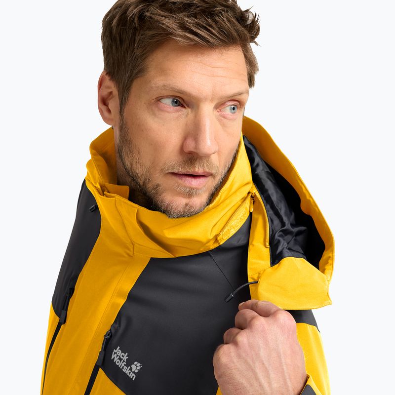 Férfi esőkabát Jack Wolfskin Jasper Pro 2L burly yellow jw 5