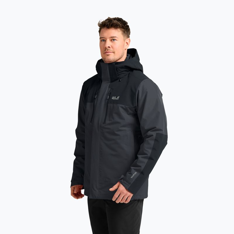 Férfi 3 az 1-ben kabát Jack Wolfskin Jasper Pro 3IN1 phantom 4