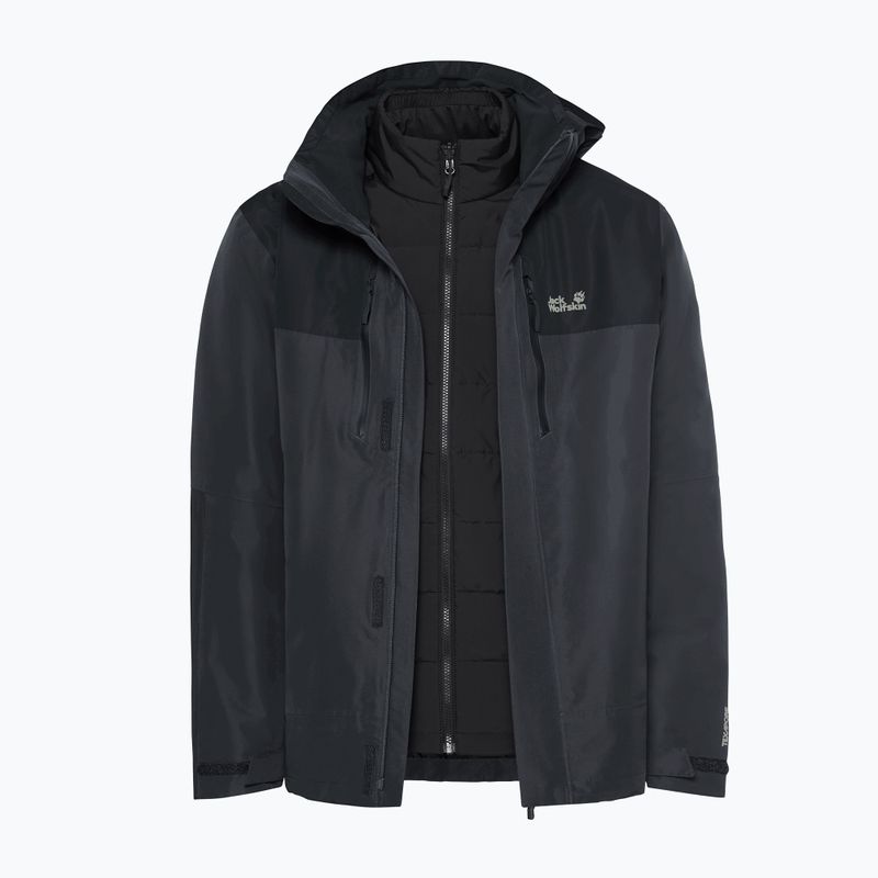 Férfi 3 az 1-ben kabát Jack Wolfskin Jasper Pro 3IN1 phantom 12