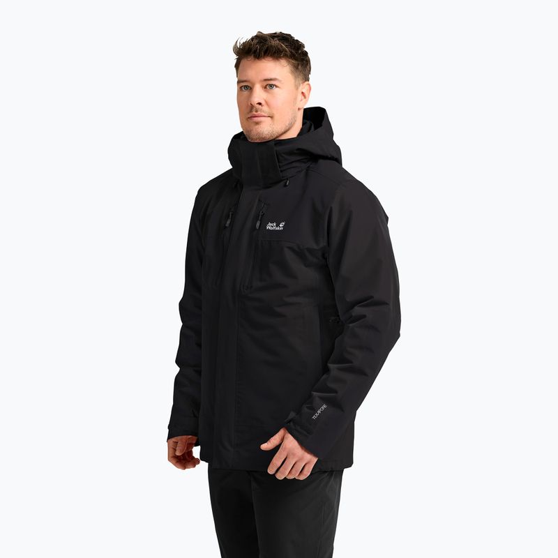 Férfi 3 az 1-ben kabát Jack Wolfskin Jasper Pro 3IN1 black 4