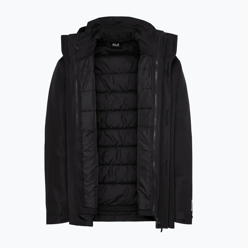 Férfi 3 az 1-ben kabát Jack Wolfskin Jasper Pro 3IN1 black 11