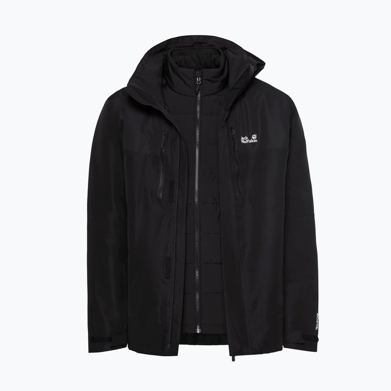 Férfi 3 az 1-ben kabát Jack Wolfskin Jasper Pro 3IN1 black 14