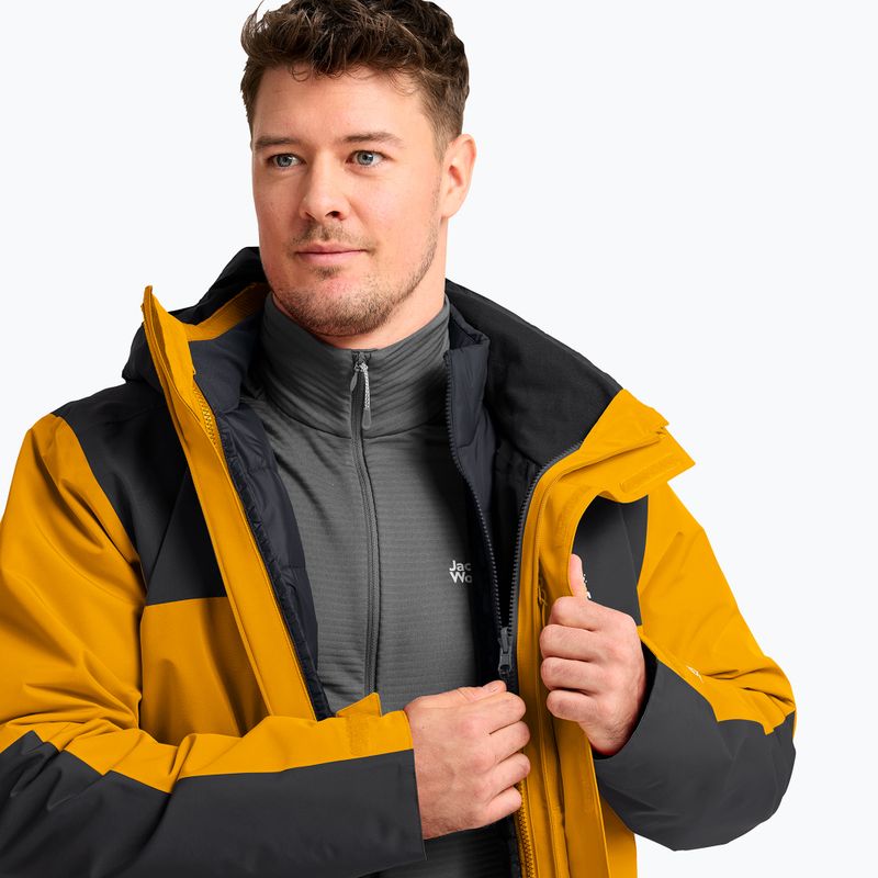 Férfi 3 az 1-ben kabát Jack Wolfskin Jasper Pro 3IN1 burly yellow jw 7
