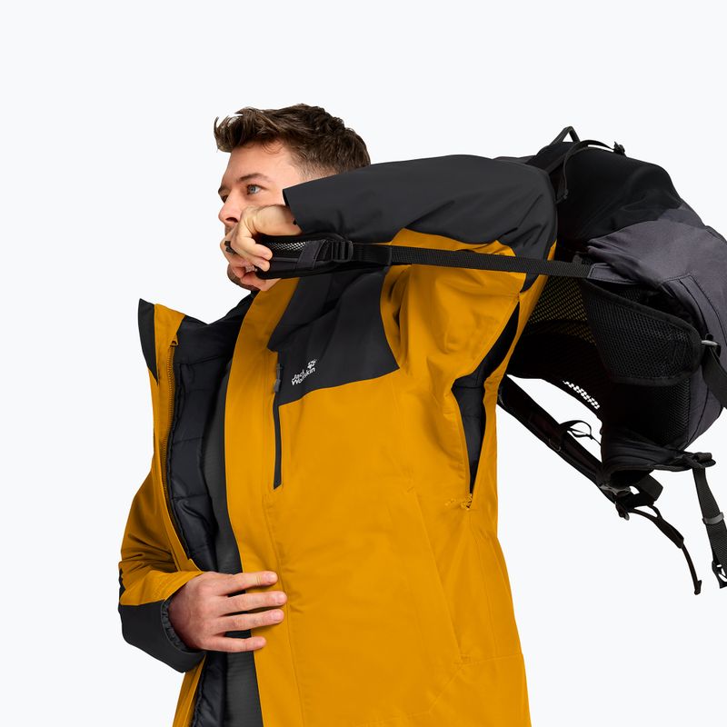 Férfi 3 az 1-ben kabát Jack Wolfskin Jasper Pro 3IN1 burly yellow jw 9