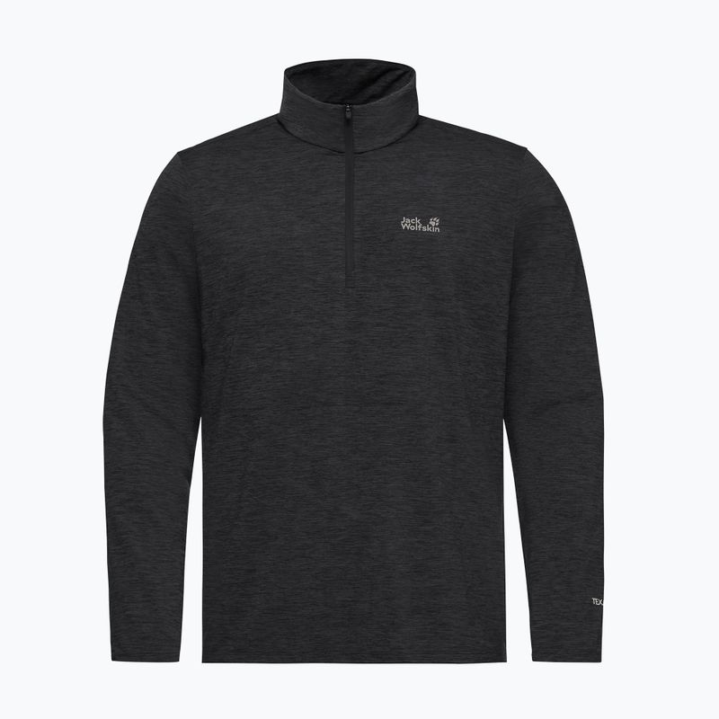 Férfi polár pulóver Jack Wolfskin Trail Half Zip black 4