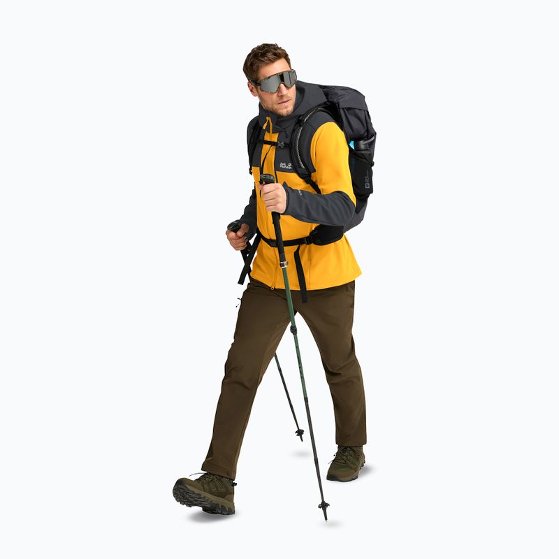 Férfi széldzseki Jack Wolfskin Jasper burly yellow jw 2