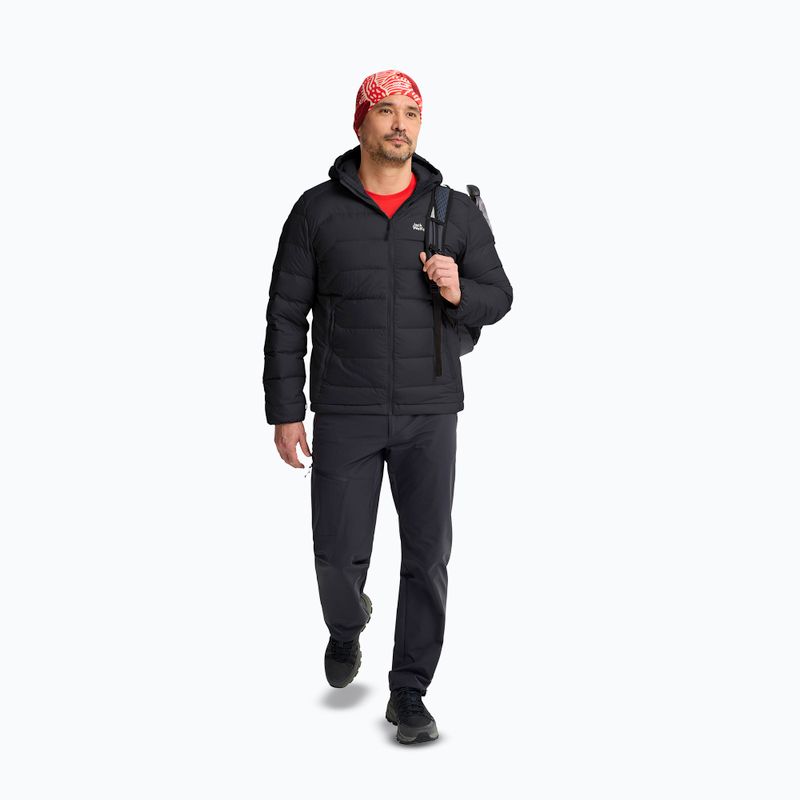 Férfi pehelykabát Jack Wolfskin Wild Pass Down Hoody black 2