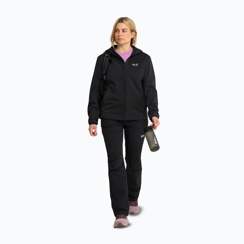 Női softshell dzseki Jack Wolfskin Windhain 2 Hoody black 2