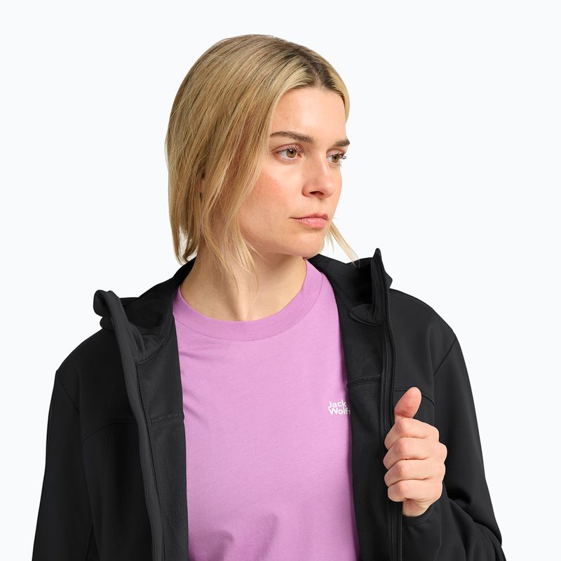 Női softshell dzseki Jack Wolfskin Windhain 2 Hoody black 5