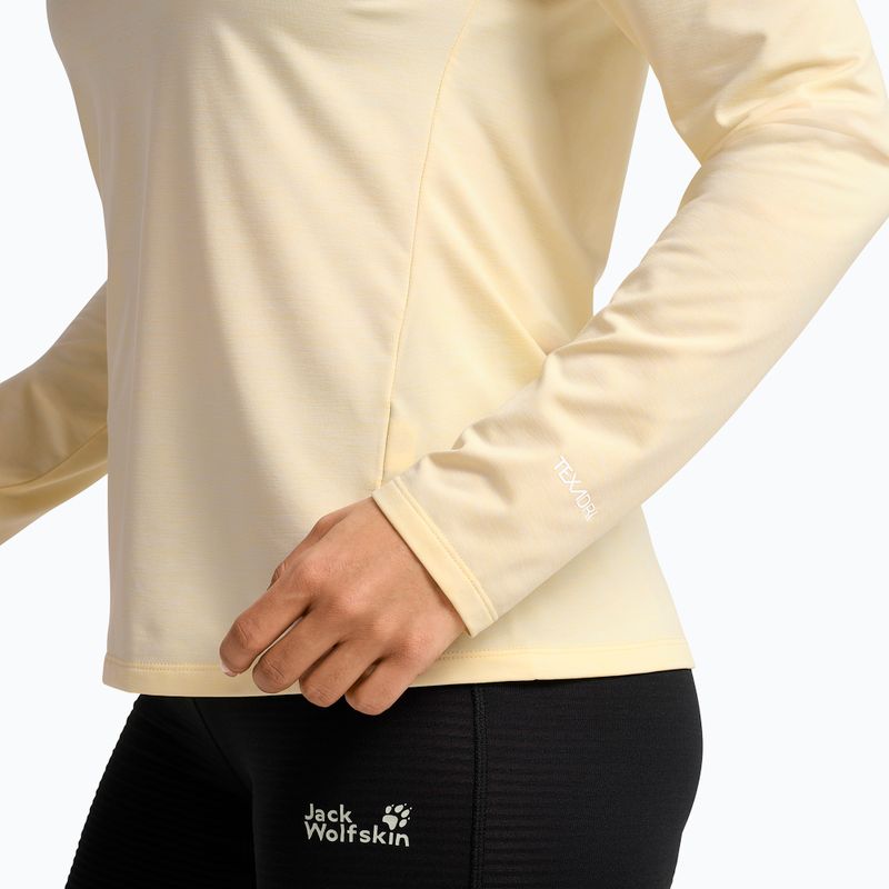 Női túra hosszú ujjú póló Jack Wolfskin Trail vanilla cream 3