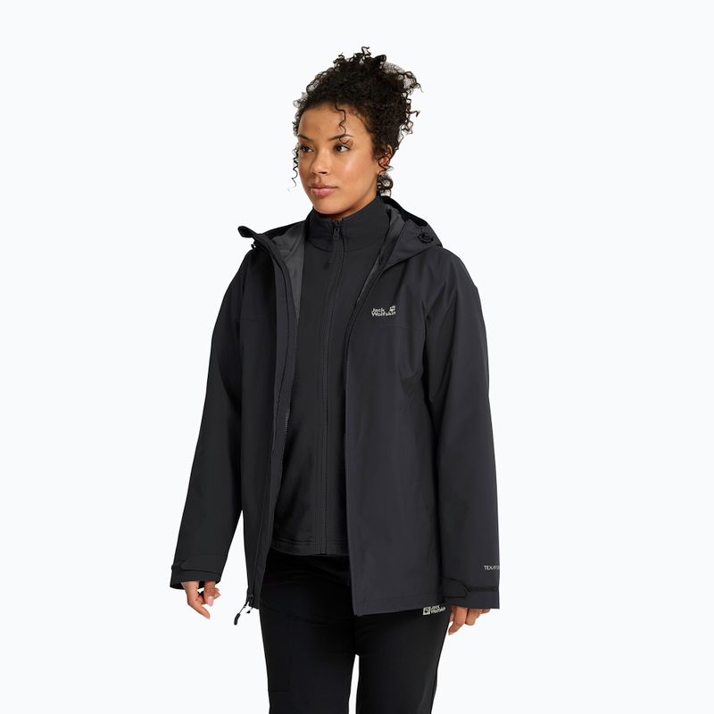 Női 3 az 1-ben kabát Jack Wolfskin Moonrise 2 3IN1 black 4