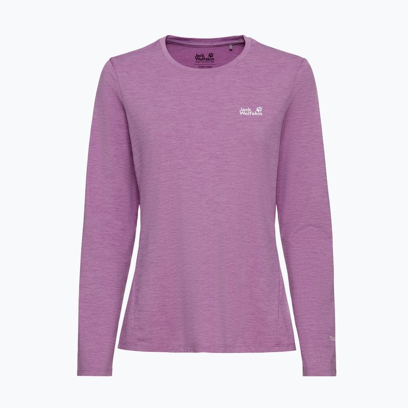 Női túra hosszú ujjú póló Jack Wolfskin Trail vivid orchid 4