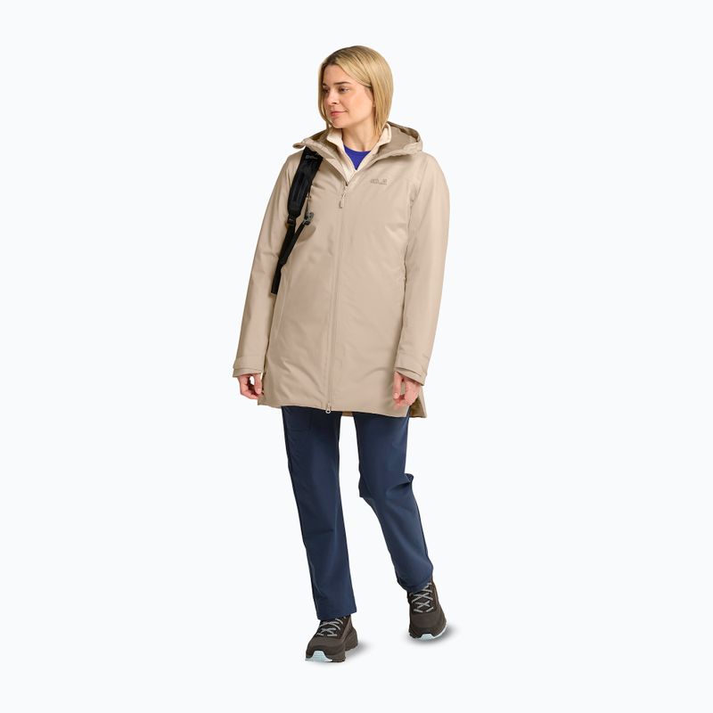 Női esőkabát Jack Wolfskin Heidelstein 2 Ins oyster 2