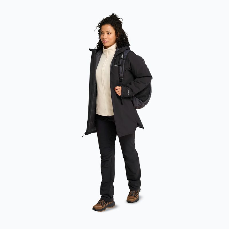 Női esőkabát Jack Wolfskin Heidelstein 2 Ins black 2