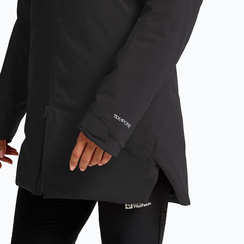 Női esőkabát Jack Wolfskin Heidelstein 2 Ins black 5