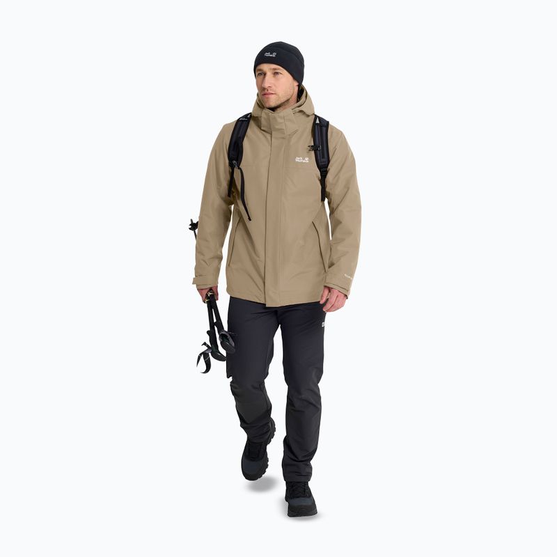 Férfi 3 az 1-ben kabát Jack Wolfskin Stonelite 3In1 hazel wood 2