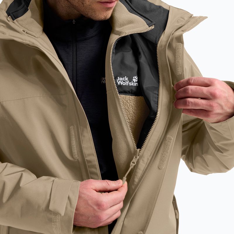 Férfi 3 az 1-ben kabát Jack Wolfskin Stonelite 3In1 hazel wood 7