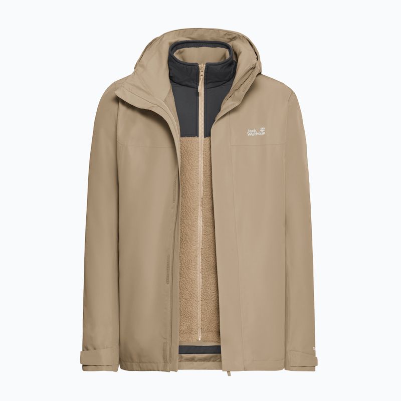 Férfi 3 az 1-ben kabát Jack Wolfskin Stonelite 3In1 hazel wood 12