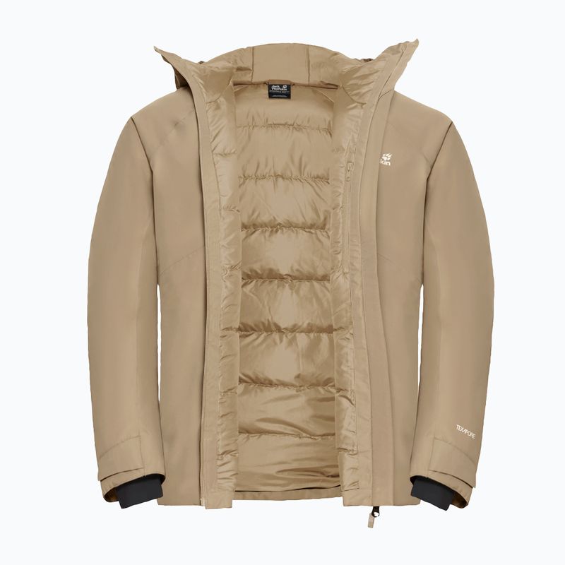 Férfi pehelykabát Jack Wolfskin Icecape 2 l Down Ins Rds hazel wood 9