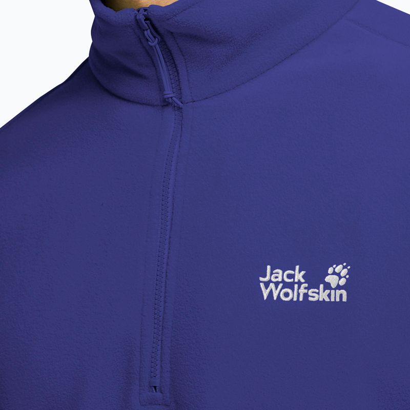 Férfi polár pulóver Jack Wolfskin Taunus 100 Full Zip glow ink 4