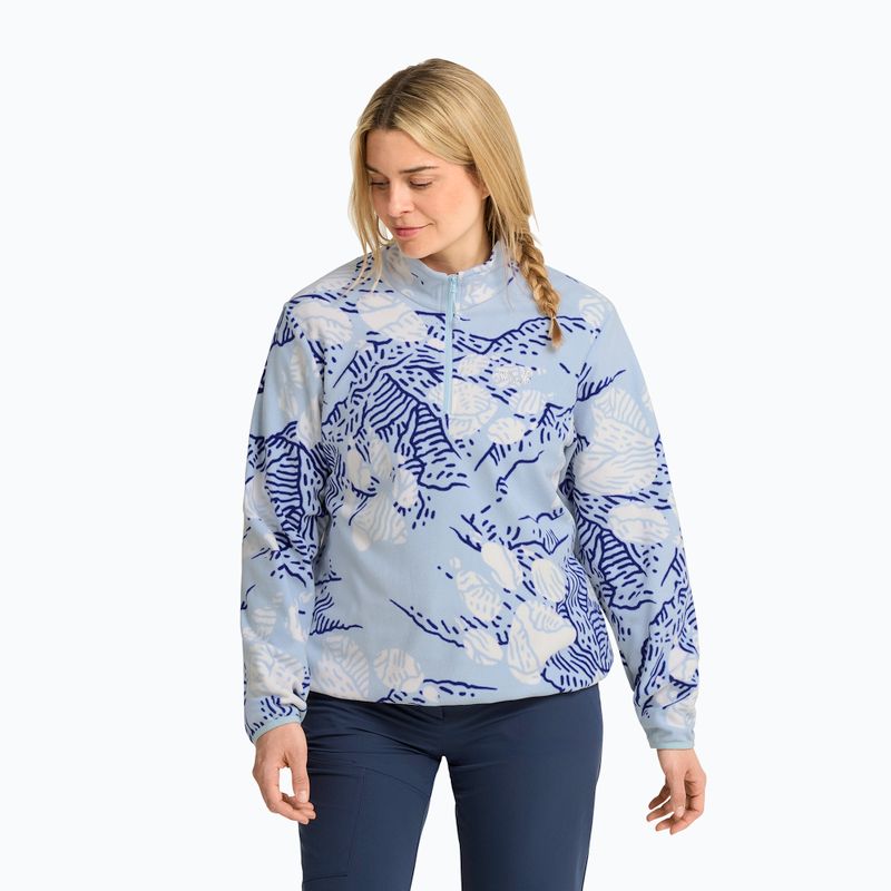 Női polár pulóver Jack Wolfskin Paw Era 100 Orint Half Zip paw crystal blue