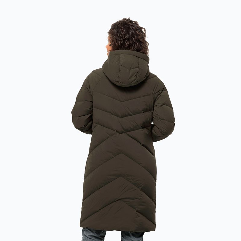 Női pehelykabát Jack Wolfskin Marienplatz Coat obsidian moss 2