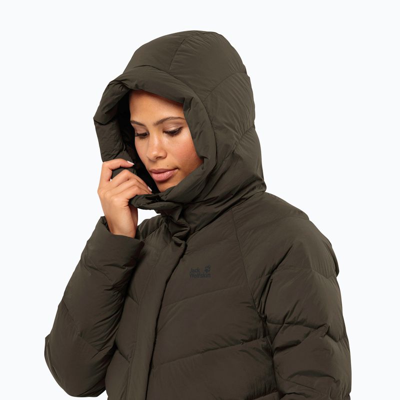 Női pehelykabát Jack Wolfskin Marienplatz Coat obsidian moss 3