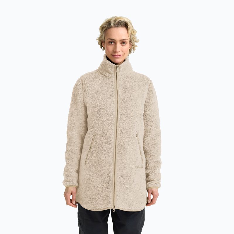 Női polár pulóver Jack Wolfskin High Curl Coat oyster