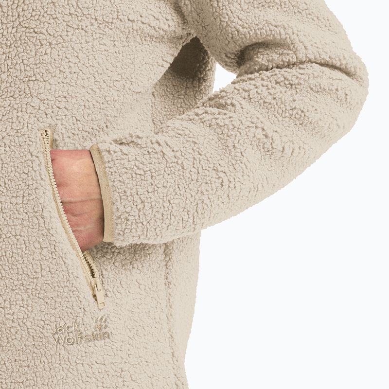 Női polár pulóver Jack Wolfskin High Curl Coat oyster 4