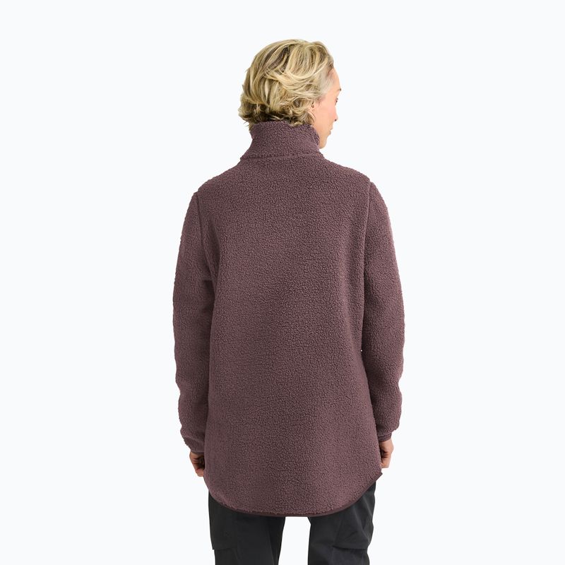 Női polár pulóver Jack Wolfskin High Curl Coat sheer plum 3