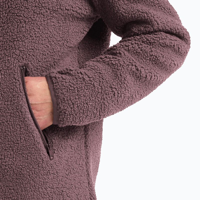 Női polár pulóver Jack Wolfskin High Curl Coat sheer plum 4