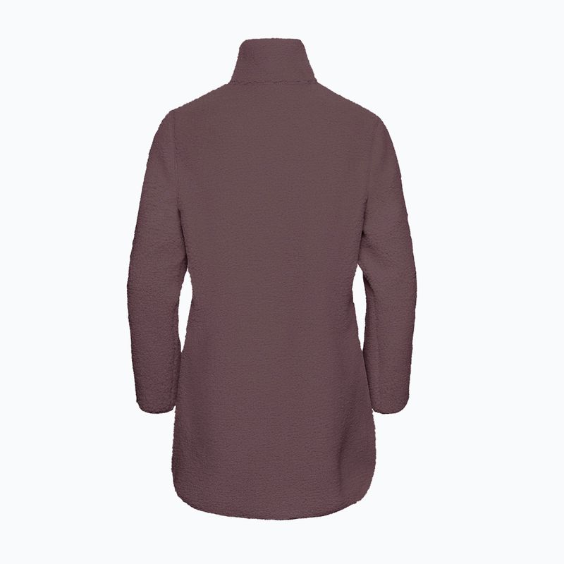 Női polár pulóver Jack Wolfskin High Curl Coat sheer plum 8
