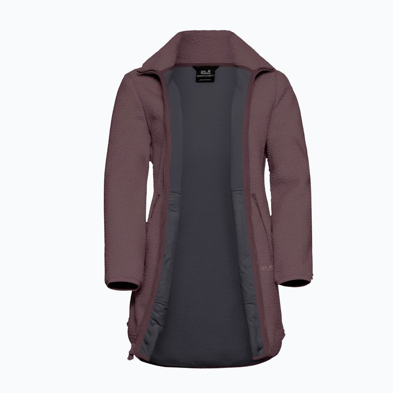 Női polár pulóver Jack Wolfskin High Curl Coat sheer plum 9