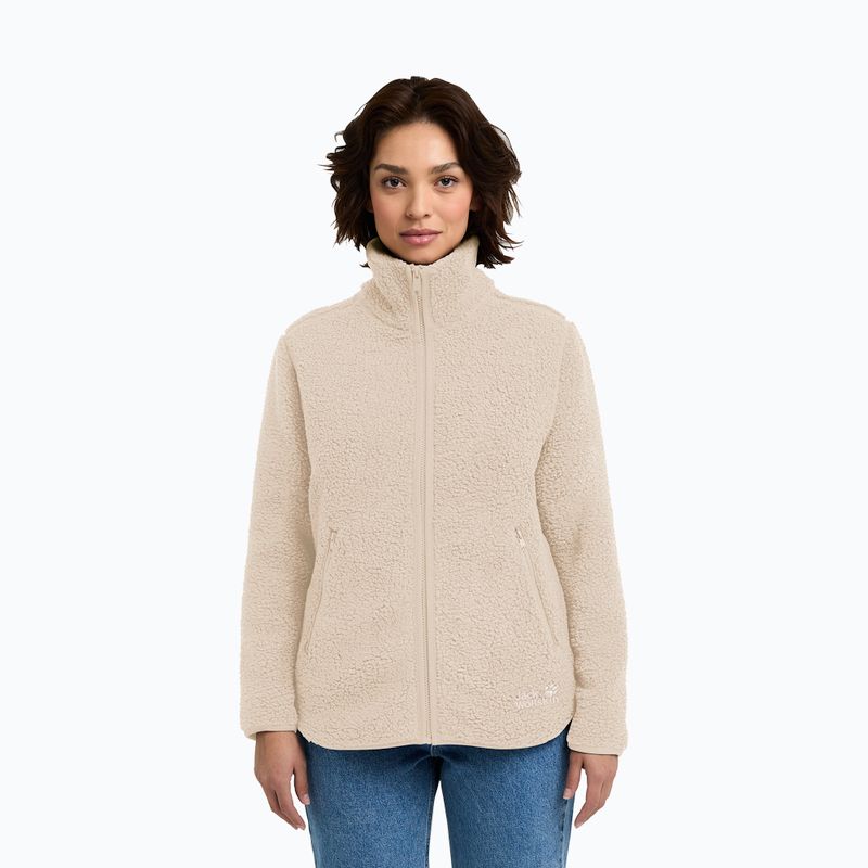 Női polár pulóver Jack Wolfskin High Curl oyster