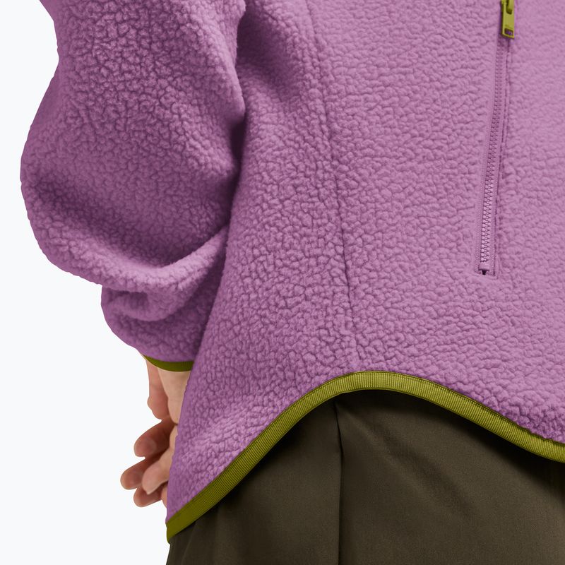 Női polár pulóver Jack Wolfskin Lite Curl Full Zip vivid orchid 6