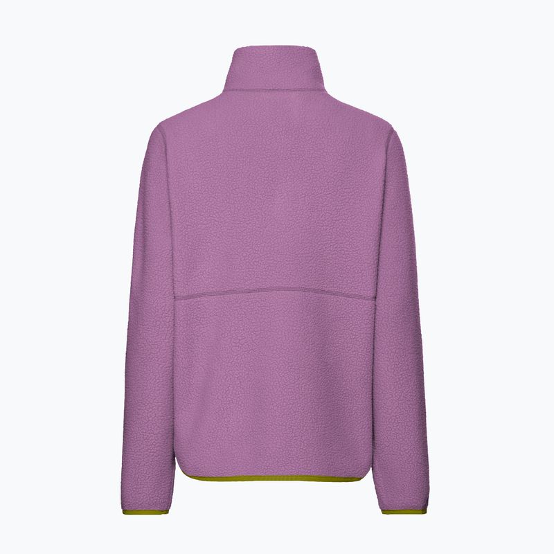 Női polár pulóver Jack Wolfskin Lite Curl Full Zip vivid orchid 8